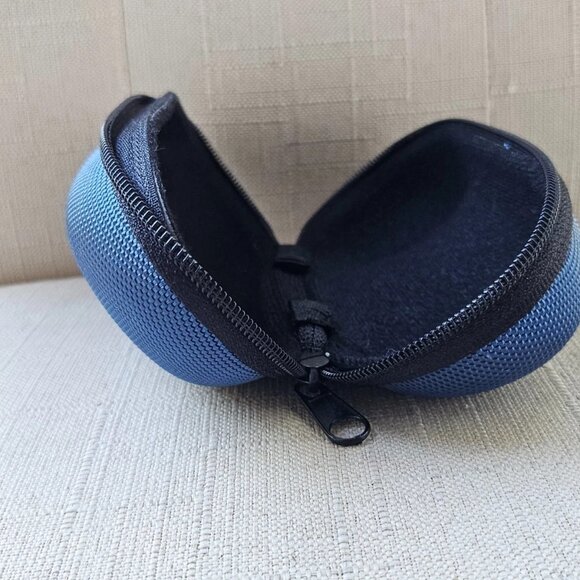 Hobie Eyeglasses Case Zip Around Semi Hard Case Blue Tone Case only - Picture 11 of 11